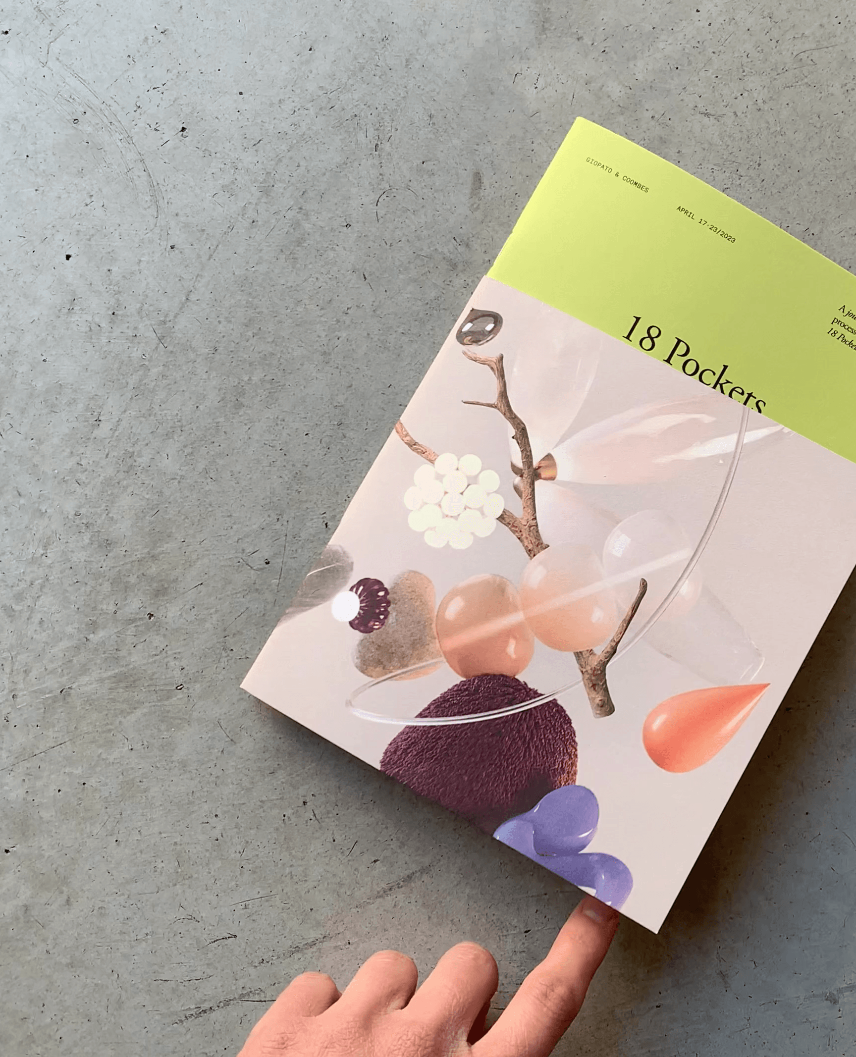 Image of the 18 Pockers brochure of Giopato & Coombes designed by Antinomy Studio
